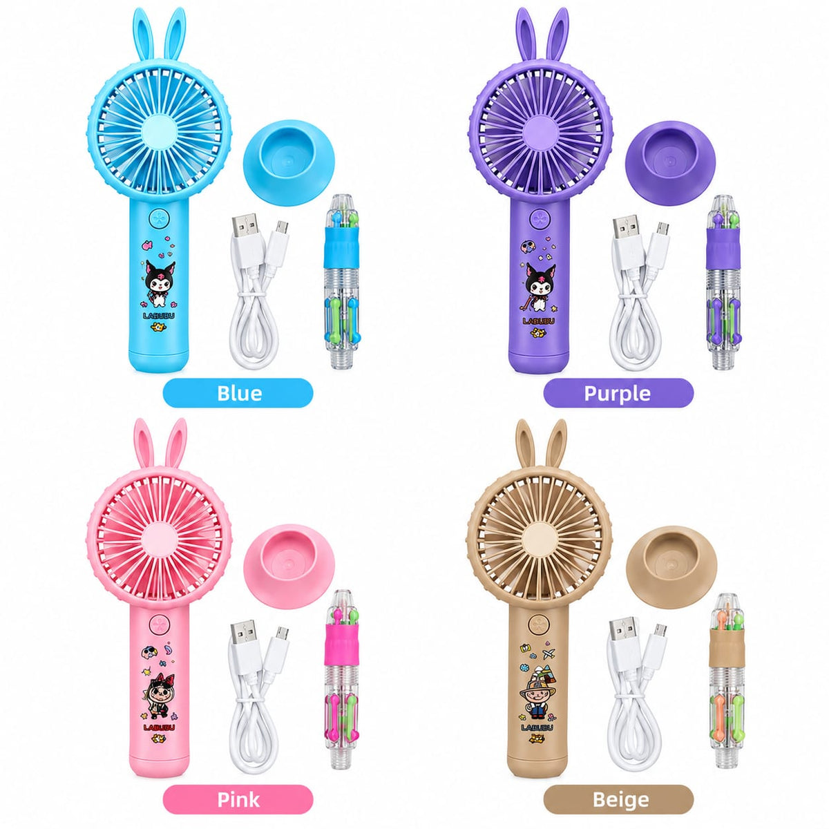Portable Mini Handheld USB Rechargeable Fan QS-81