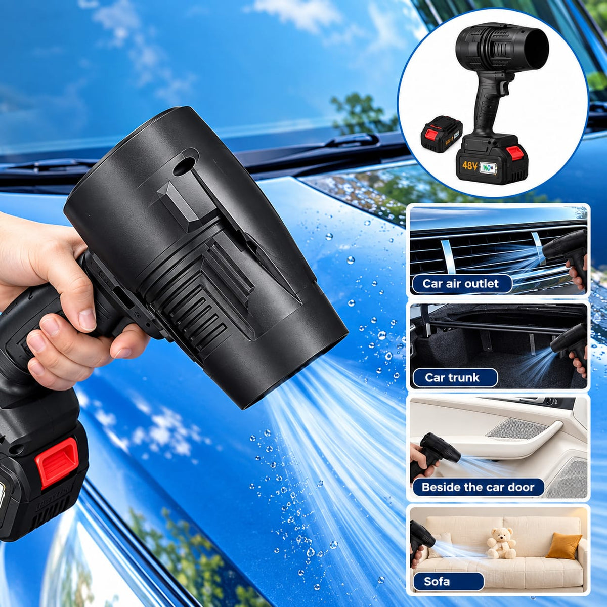 Violent Fan Cordless High-Speed Air Blower F546