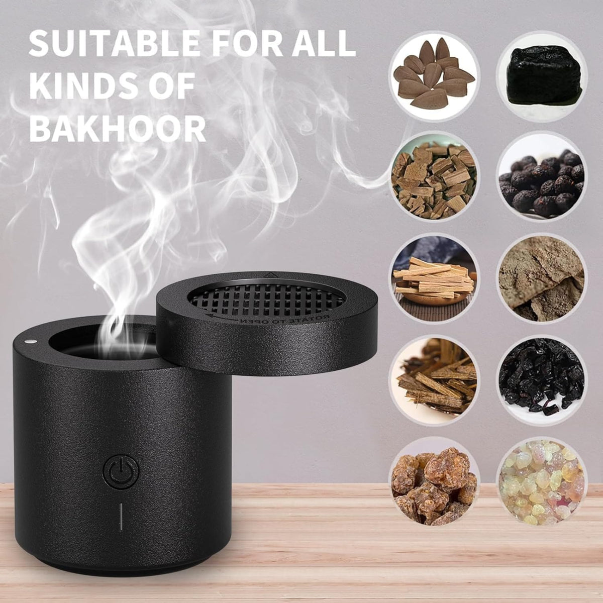 Portable Electric Incense Bakhoor Burner BK-108P