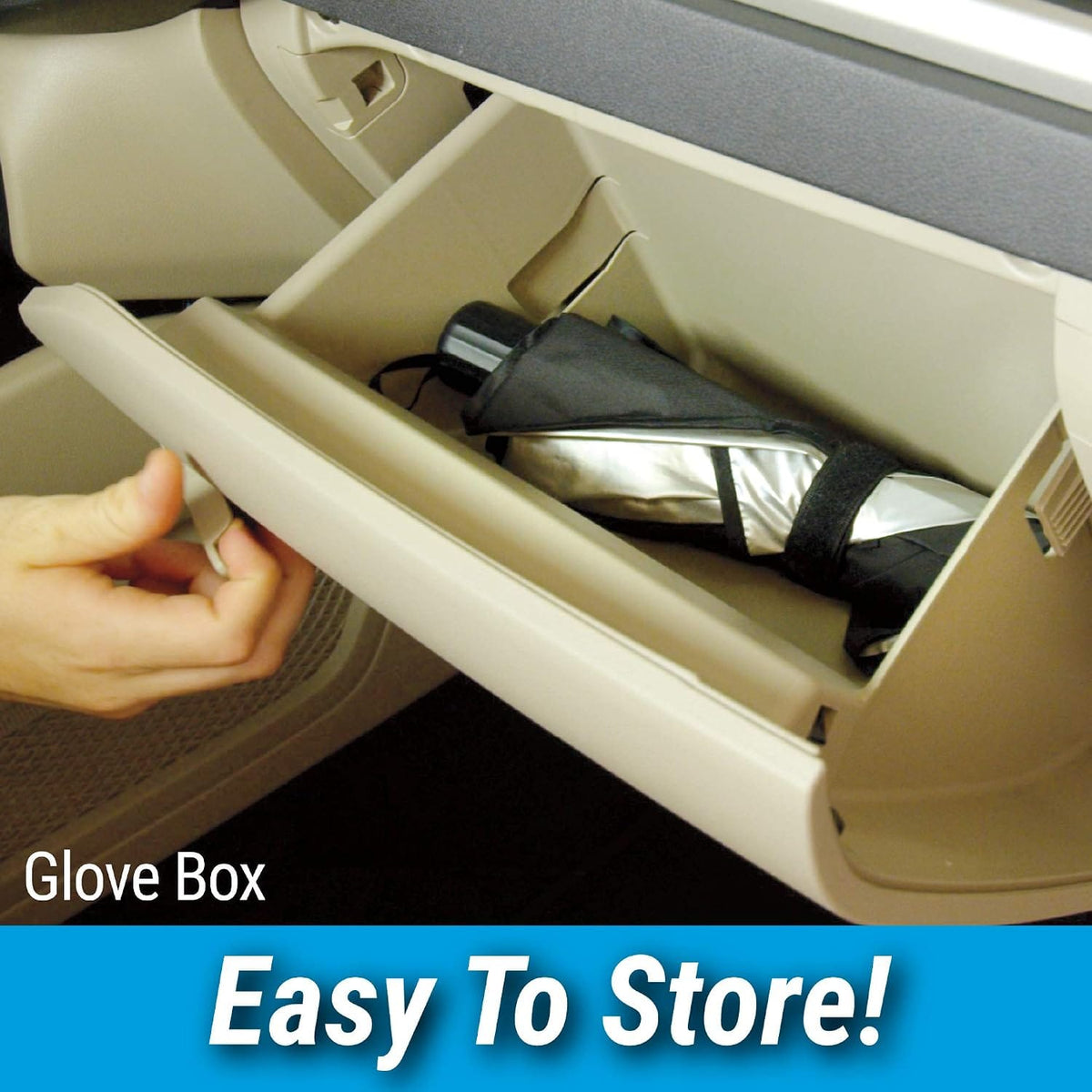 Brella Shield Foldable Car Windshield Sun Shade – Umbrella Style