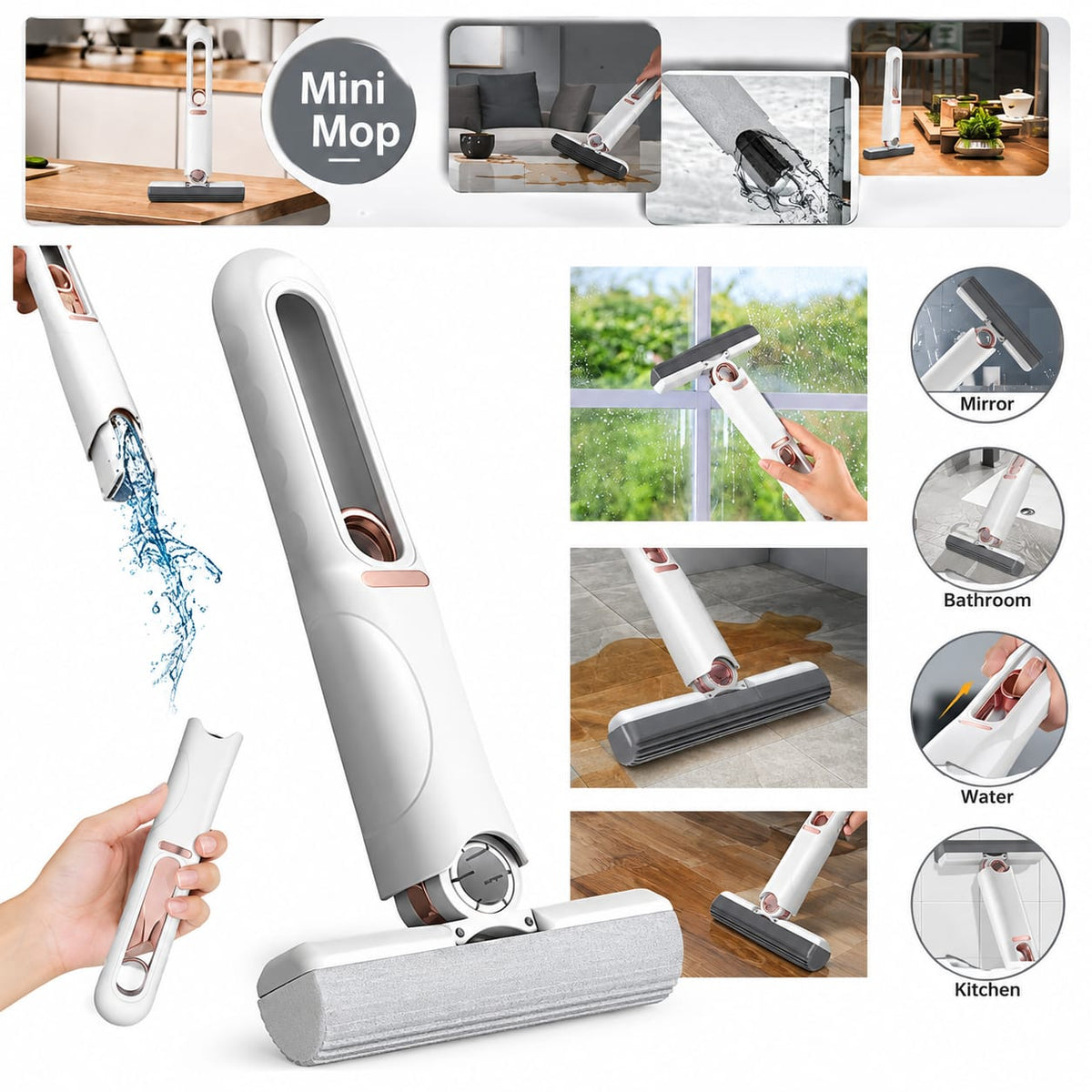 Mini Mop – Multi-Purpose Cleaning Squeegee