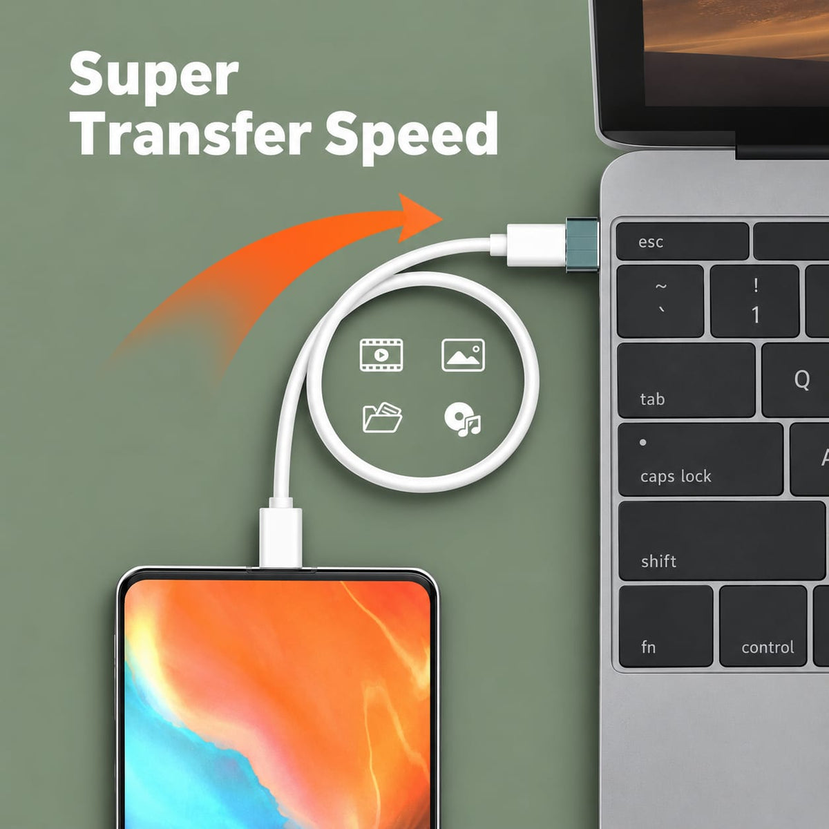 LDNIO USB-C Female to USB-A Male Adapter LC150