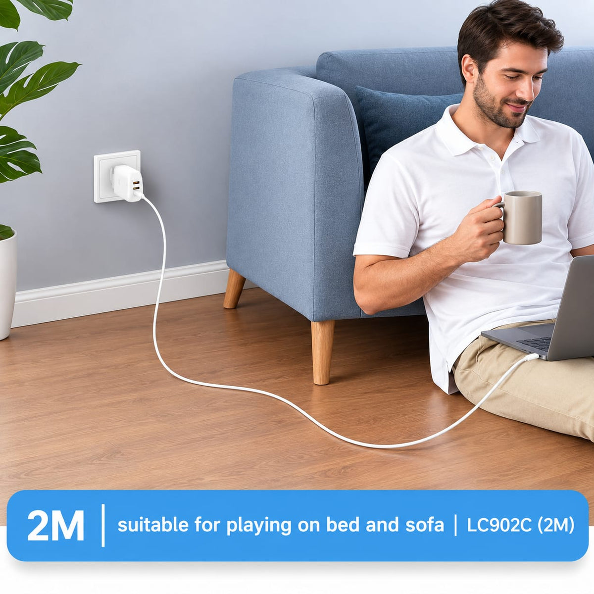 LDNIO USB-C to Lightning Fast Charging Cable 2M LC902i