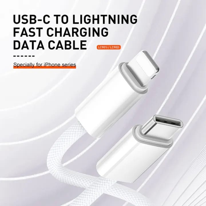 LDNIO USB-C to Lightning Fast Charging Cable 2M LC902i