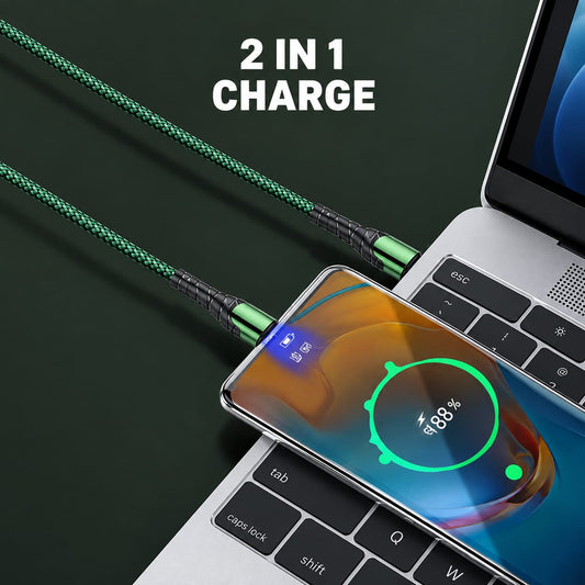 LDNIO USB-C to USB-C Fast Charging Cable 2M LC120