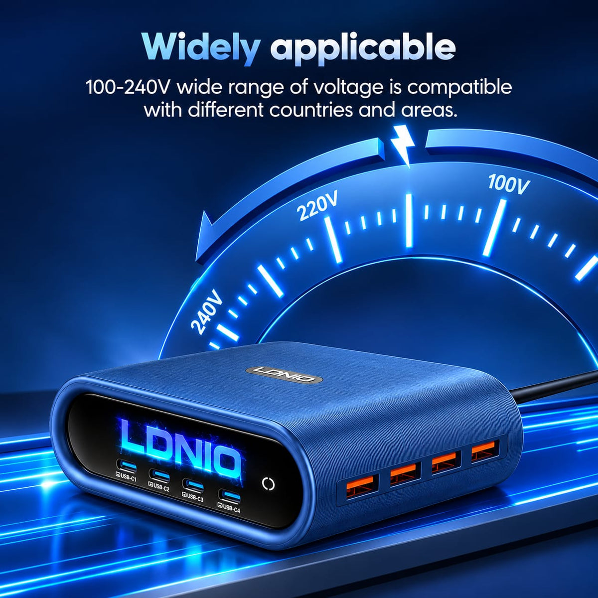 LDNIO 100W GaN Super Fast Charger Q17
