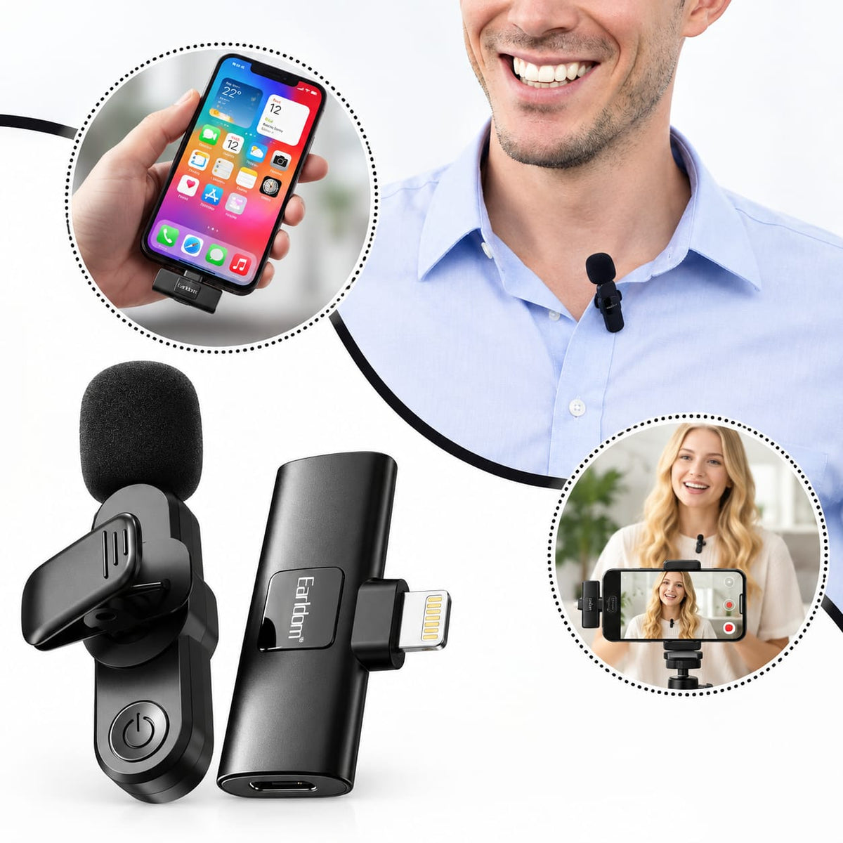 Earldom Lightning Wireless Microphone MC7L