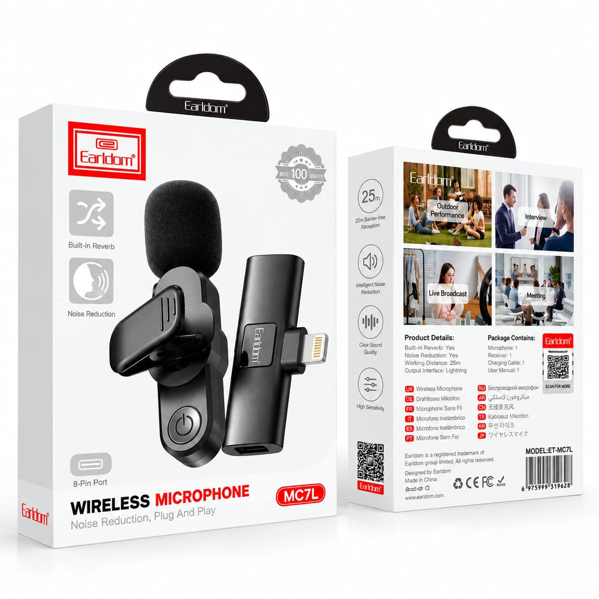 Earldom Lightning Wireless Microphone MC7L