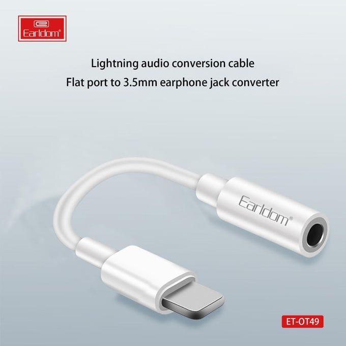 Earldom Lightning to 3.5mm Headphone Adapter OT49
