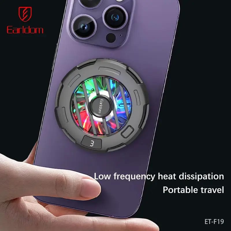Earldom Magnetic Phone Rapid Cooling Fan F19
