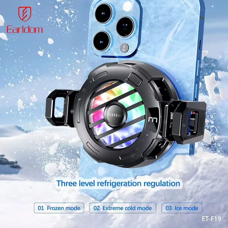 Earldom Magnetic Phone Rapid Cooling Fan F19