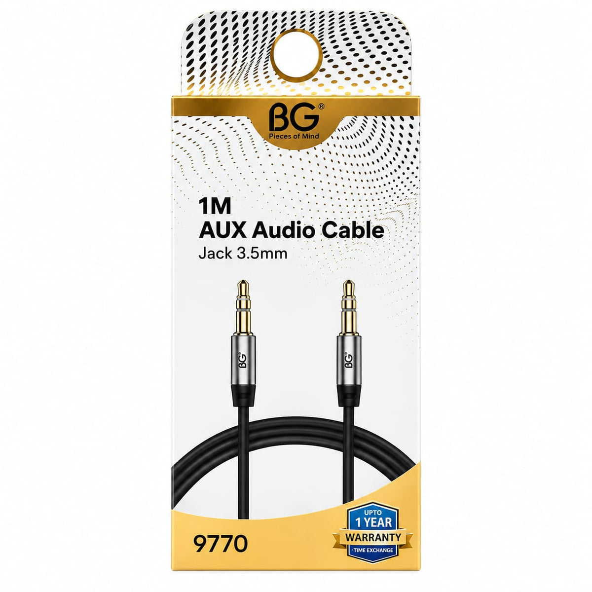 BG AUX Audio Cable – 3.5mm Jack 9770