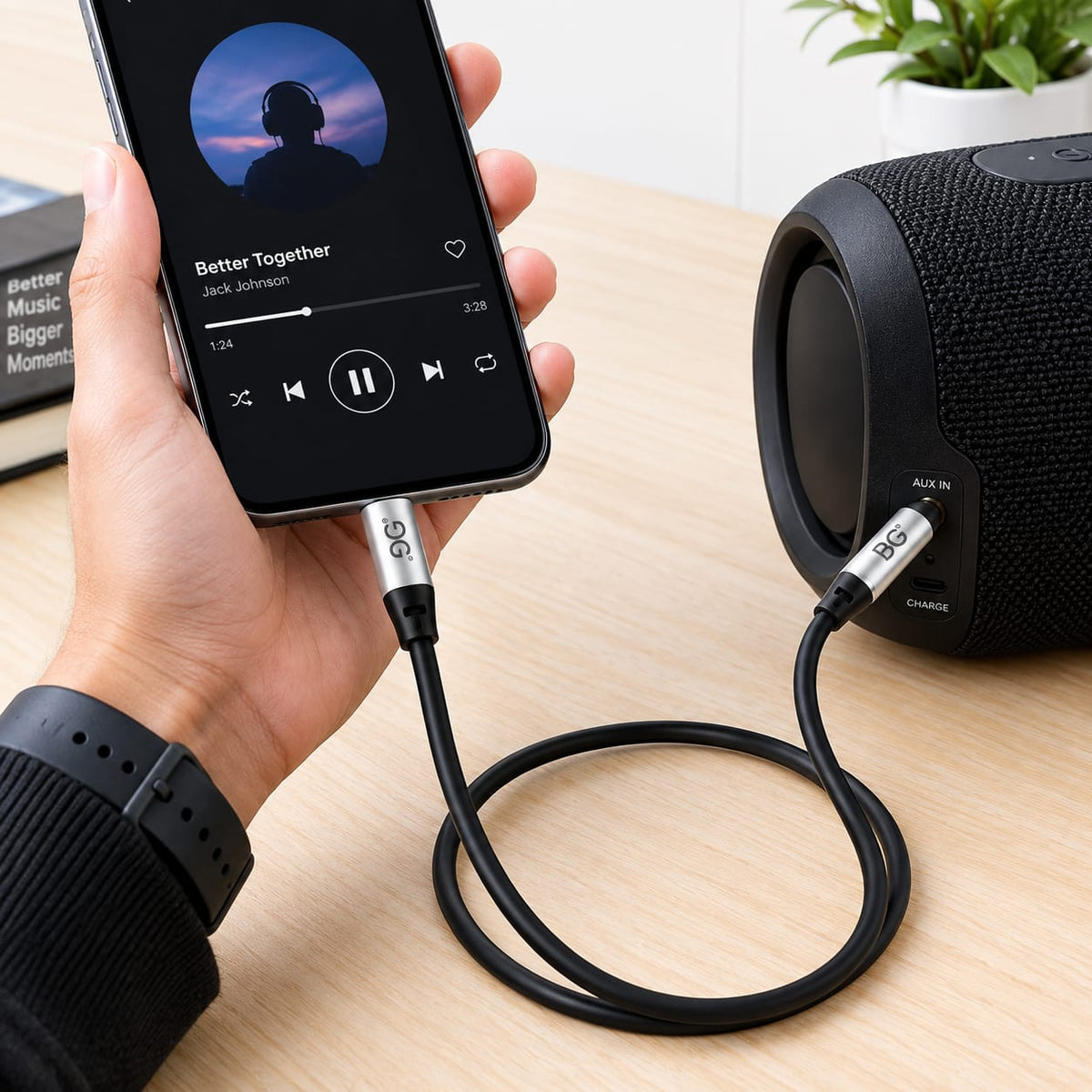 BG AUX Audio Cable – 3.5mm Jack 9770