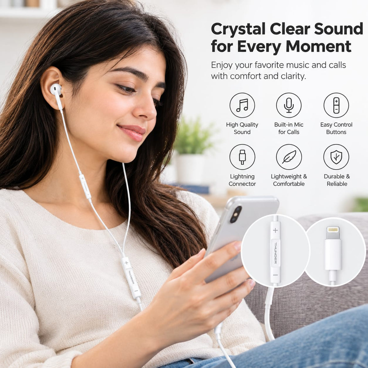 Thunder Wired Bluetooth Earphone WEP-770