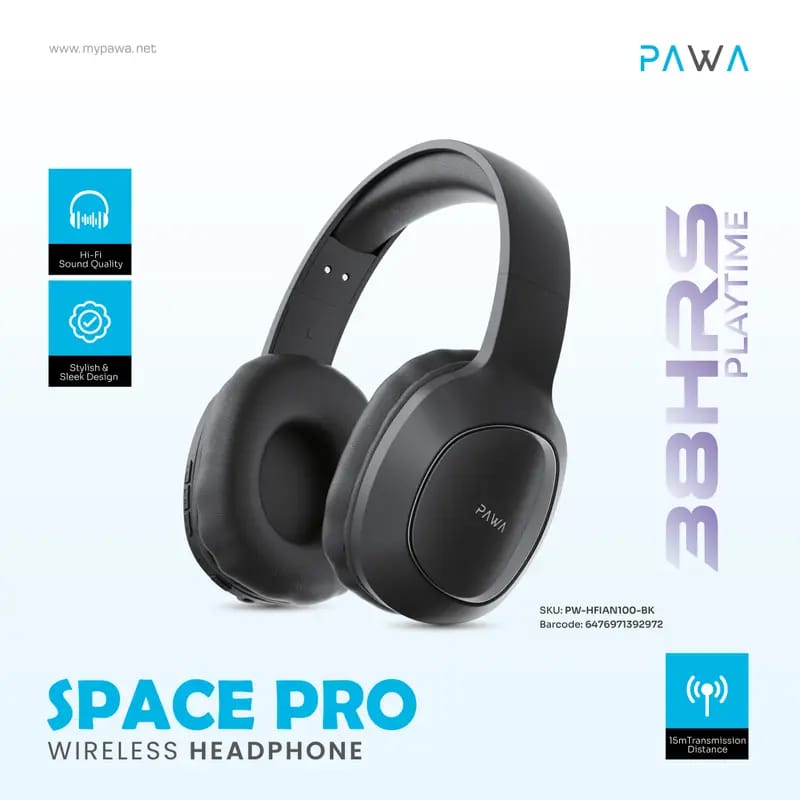 PAWA Space Pro Wireless Headphones