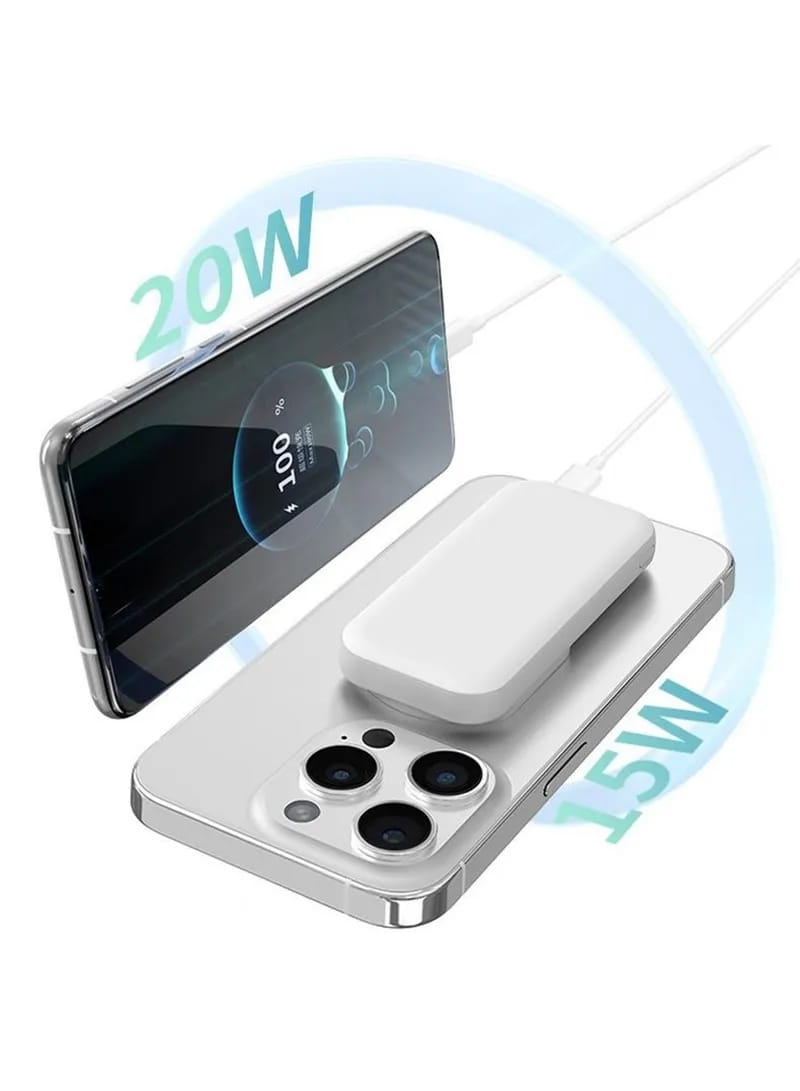 Mini 5000mAh Magnetic Wireless Power Bank