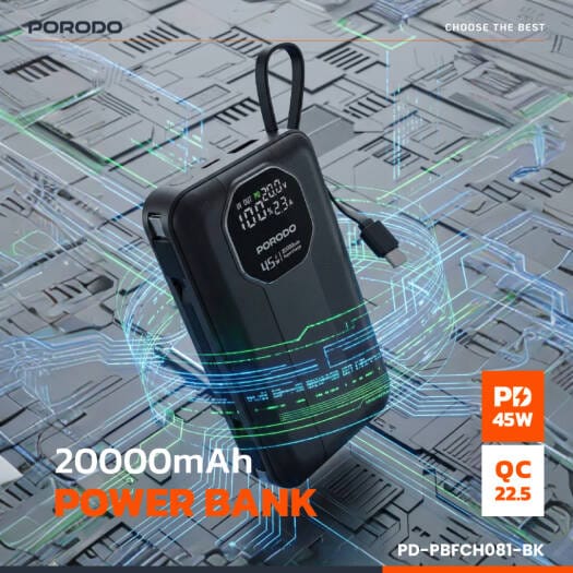 Porodo 20000mAh Power Bank PB081