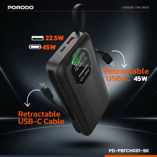 Porodo 20000mAh Power Bank PB081