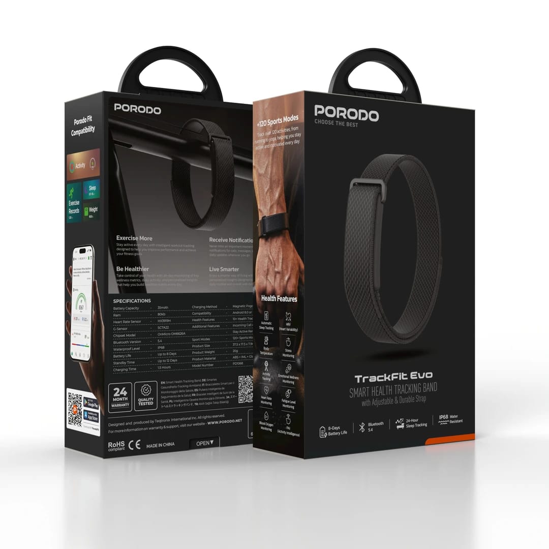 Porodo TrackFit Evo Smart Health Tracking Band