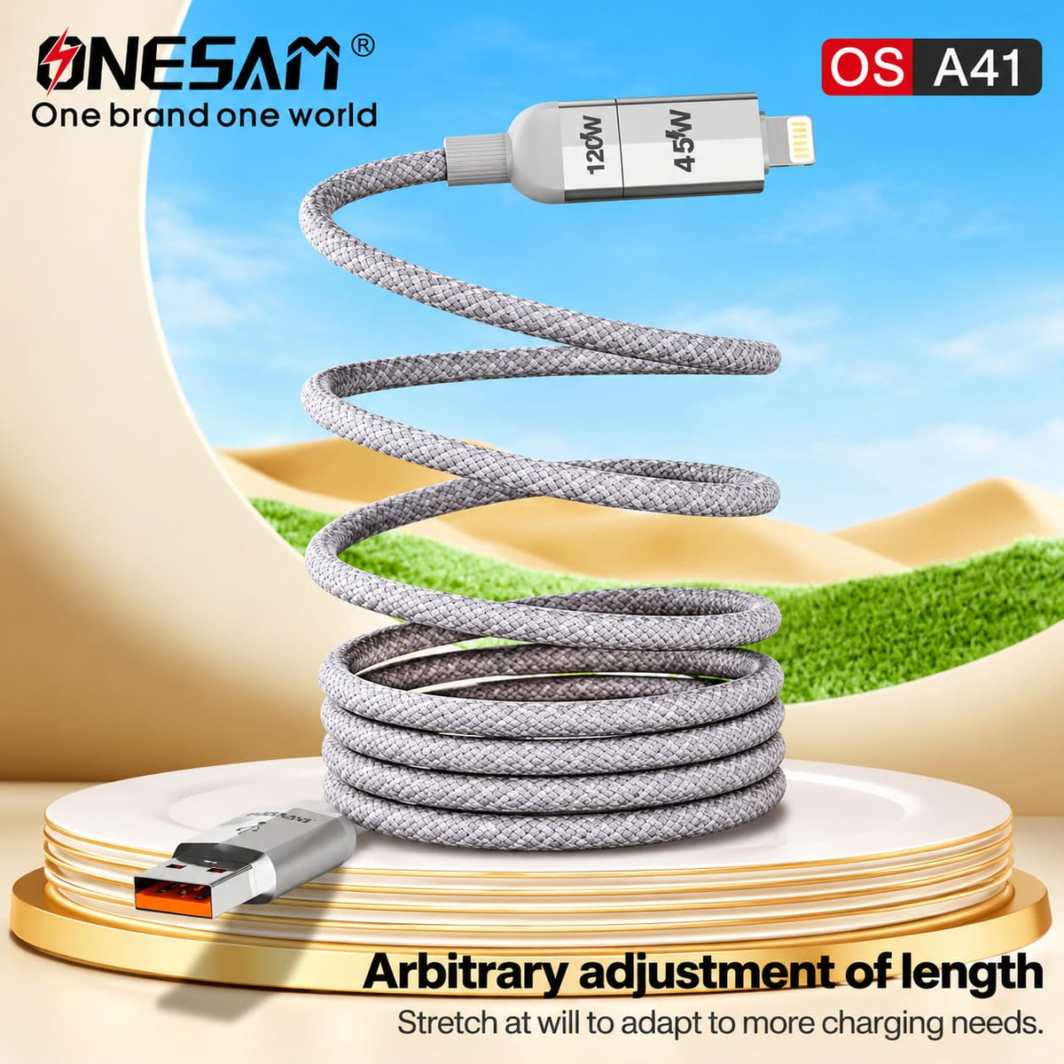 Onesam 4-in-1 Magnetic Fast Charging Cable A41