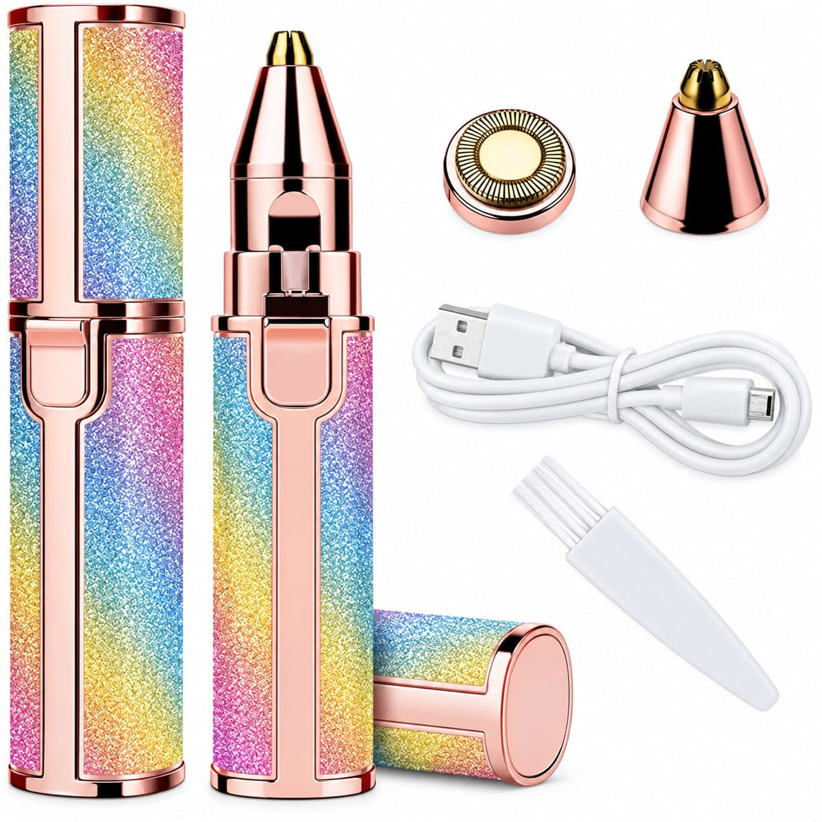 Rechargeable 2-in-1 Eyebrow Trimmer & Ladies Shaver