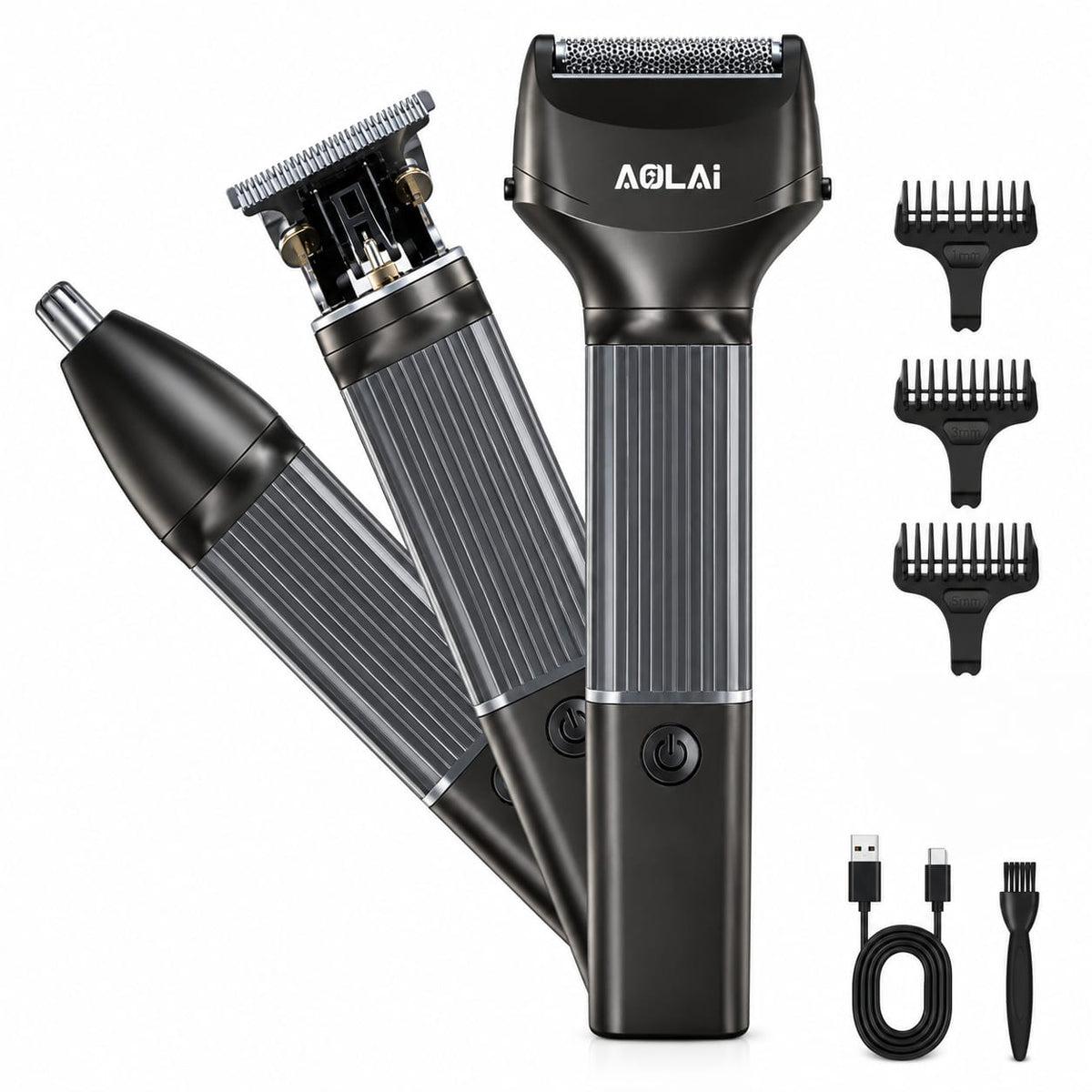 AOLAi 3-in-1 Rechargeable Men's Grooming Kit AL-6199