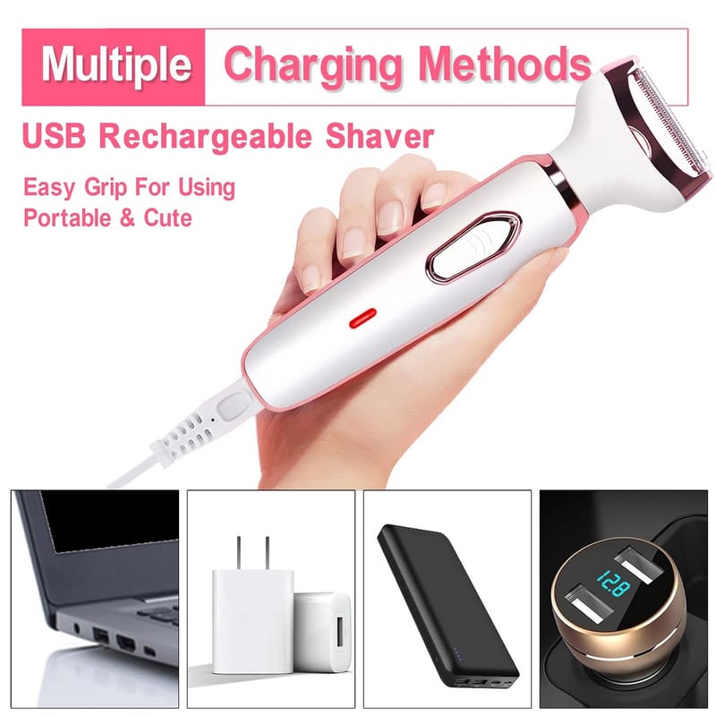 Lady Shaver Beauty Kit – 4-in-1 USB Rechargeable Grooming System