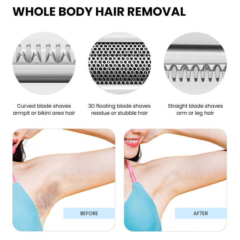 Lady Shaver Beauty Kit – 4-in-1 USB Rechargeable Grooming System