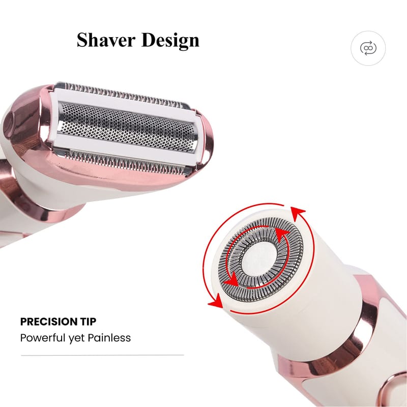 Lady Shaver Beauty Kit – 4-in-1 USB Rechargeable Grooming System
