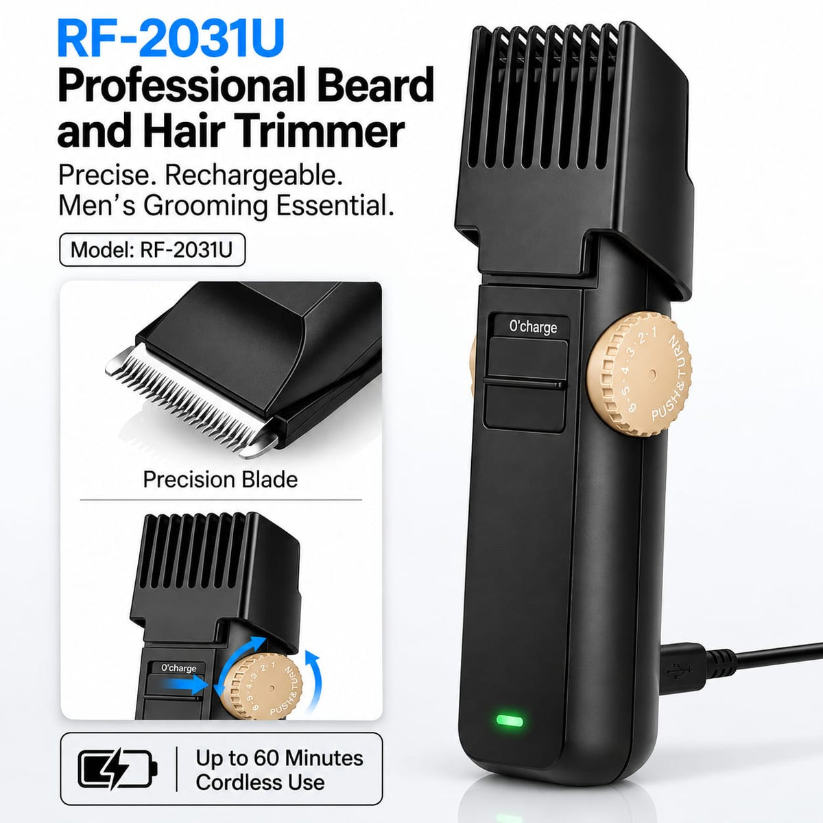 DINGLONG  Beard & Hair Trimmer RF-2031U