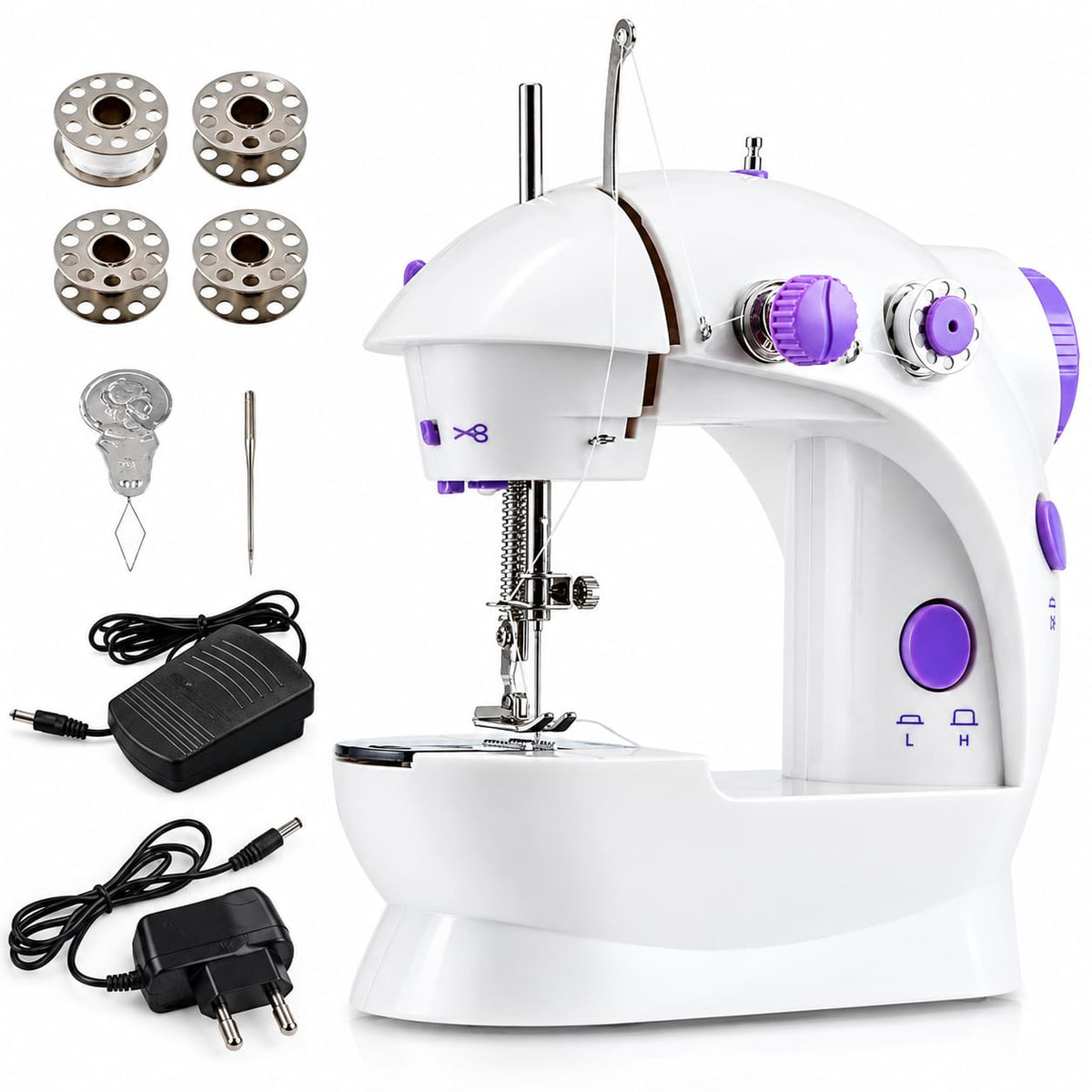 Portable Electric Mini Sewing Machine SM-202A