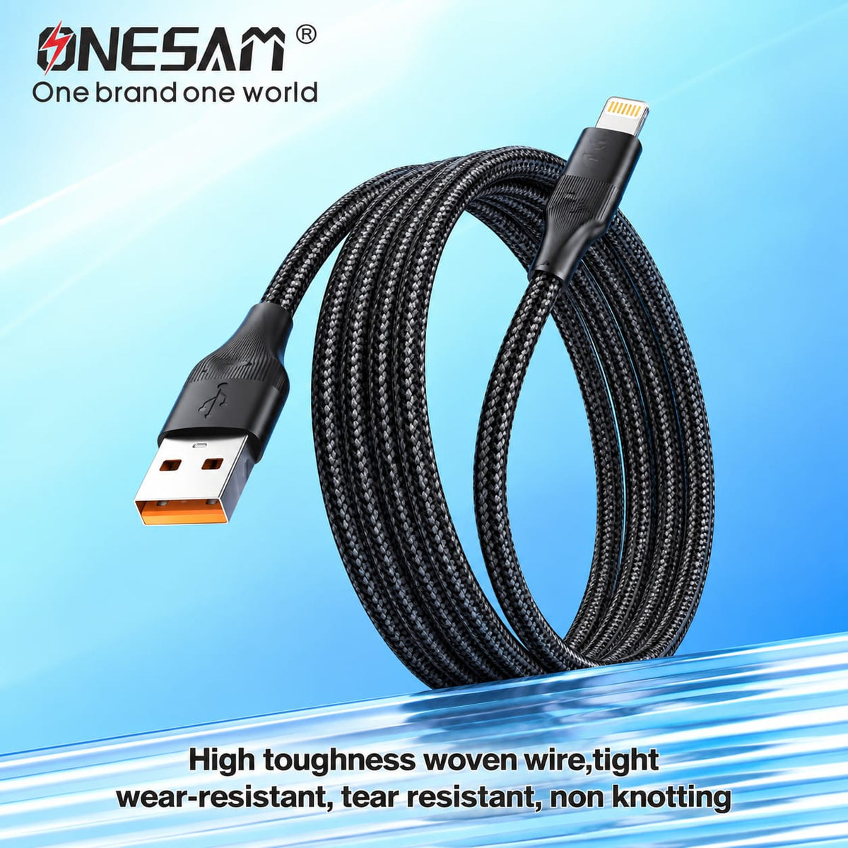 Onesam 36W USB-A to Lightning Fast Data Cable 1 Meter CA17
