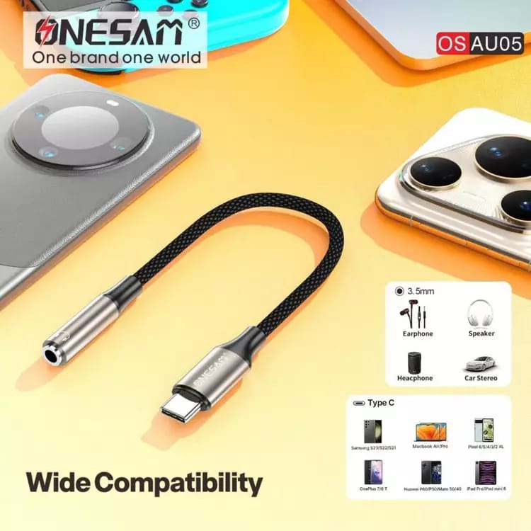 Onesam Type-C to 3.5mm Audio Adapter AU05