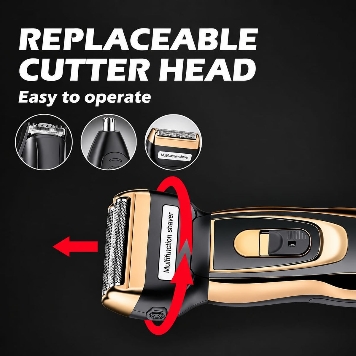 R.VIHAN 3-in-1 Rechargeable Grooming Kit