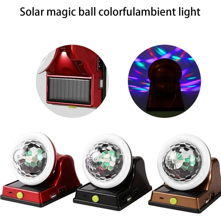 Solar Rechargeable LED Disco Light