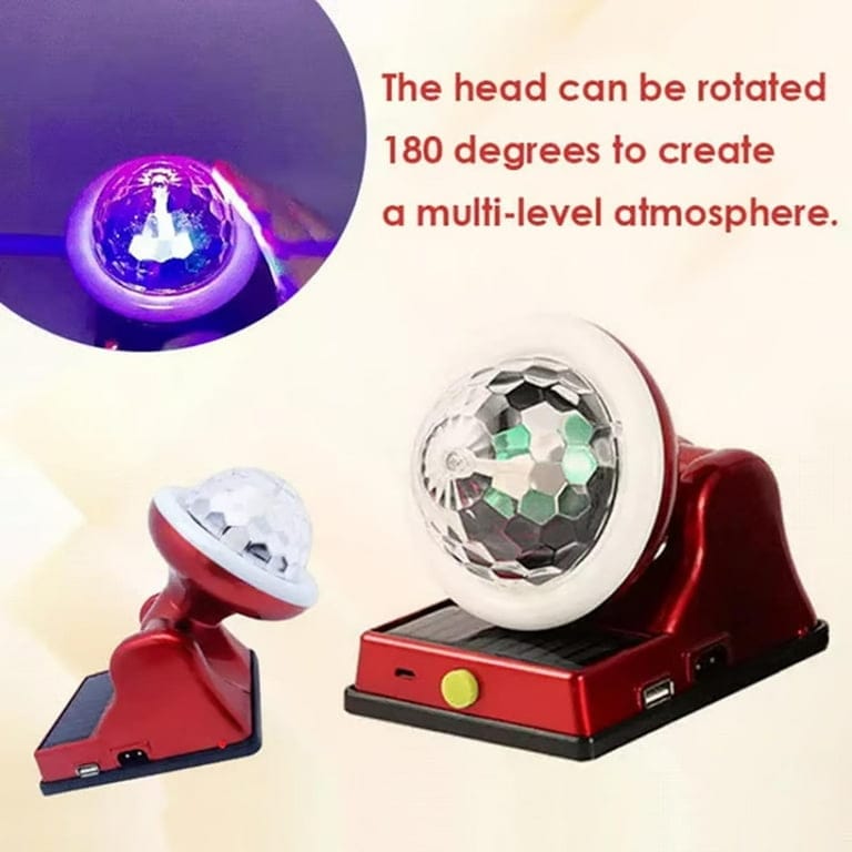 Solar Rechargeable LED Disco Light