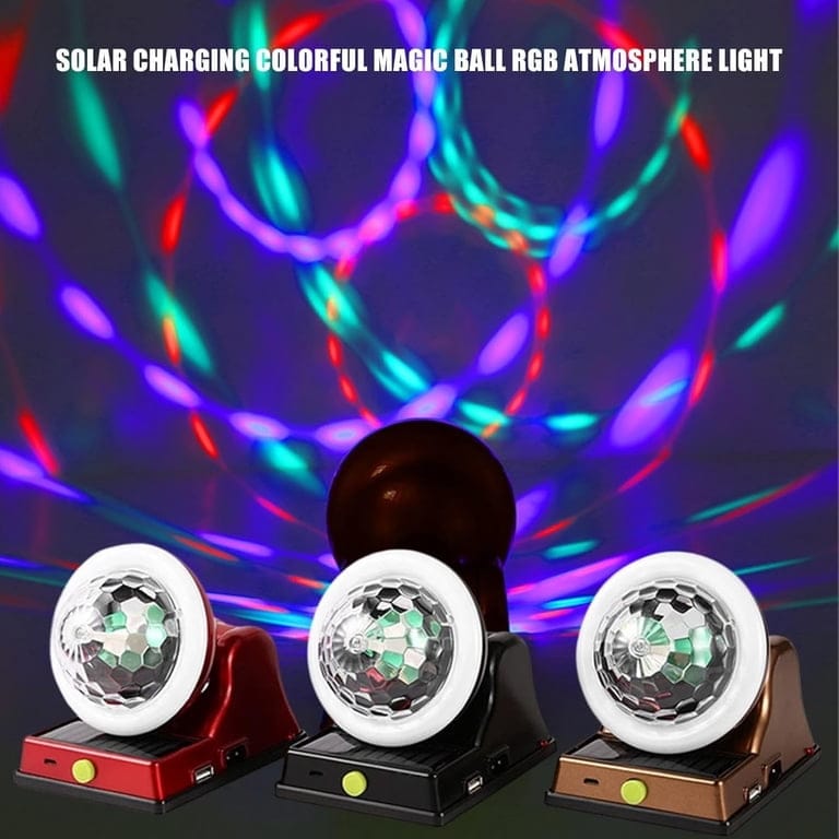 Solar Rechargeable LED Disco Light
