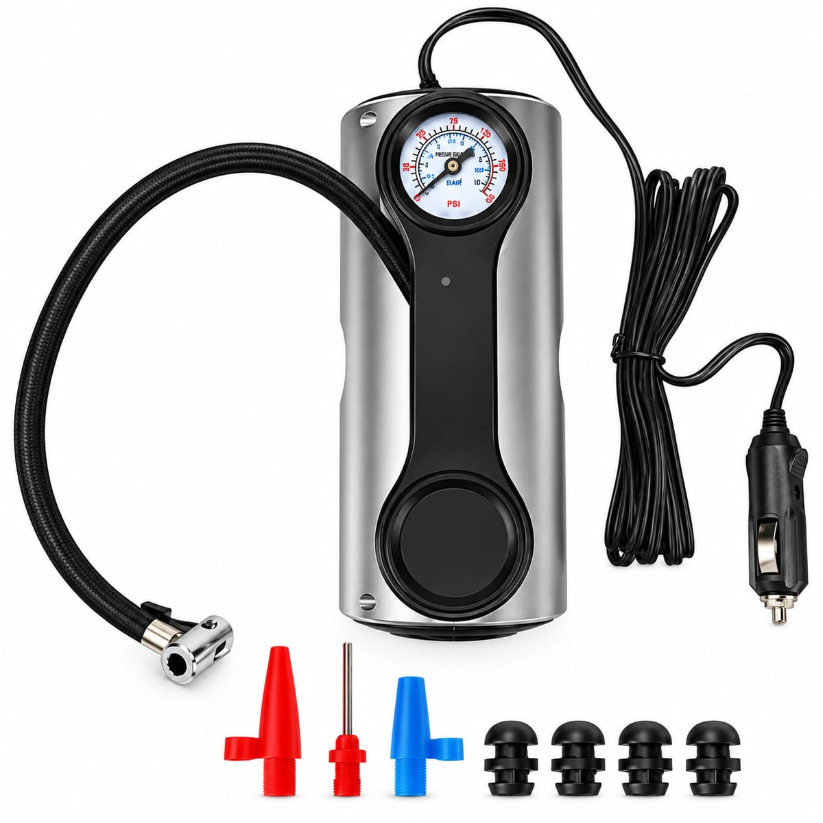 Portable 12V Car Air Compressor & Tire Inflator