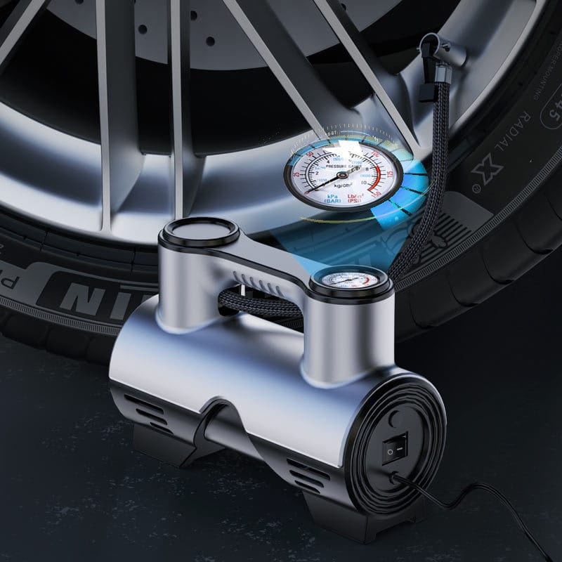 Portable 12V Car Air Compressor & Tire Inflator