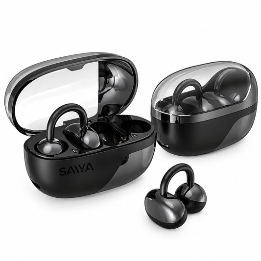 SAIYA AeroClip Pro Clip-On Bluetooth Earbuds