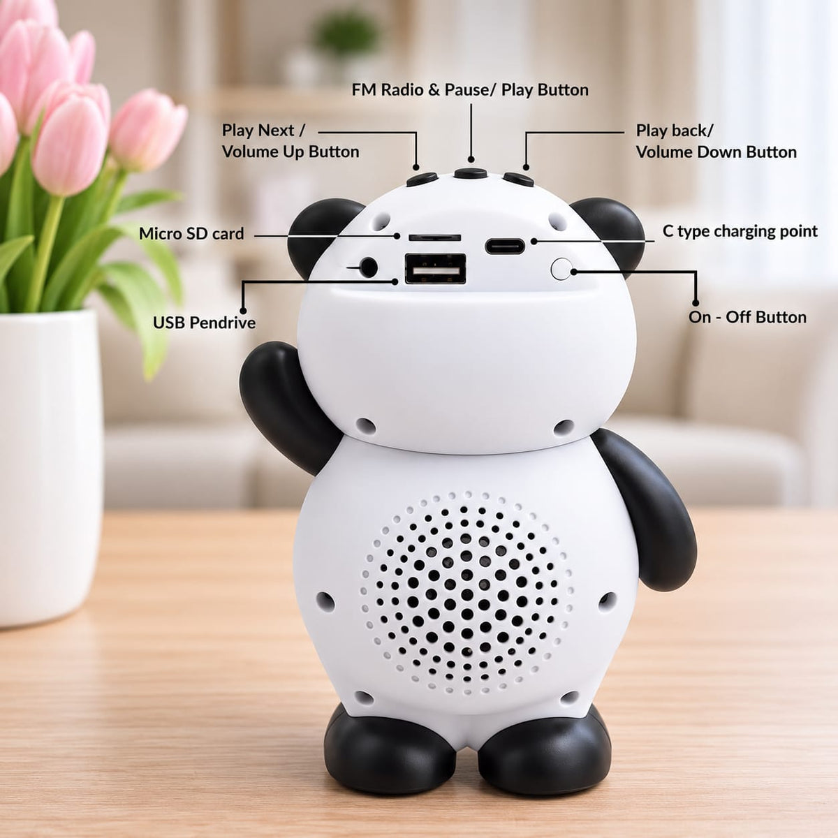 Panda Portable Wireless Speaker X-906