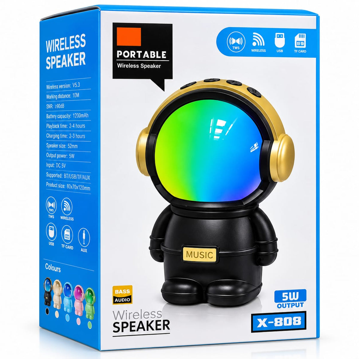 Wireless Robot Speaker X-808
