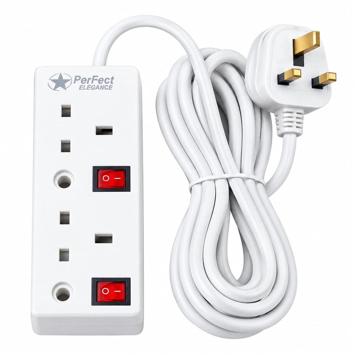 PerFect Elegance 2-Way 3M Extension Socket UK02SL