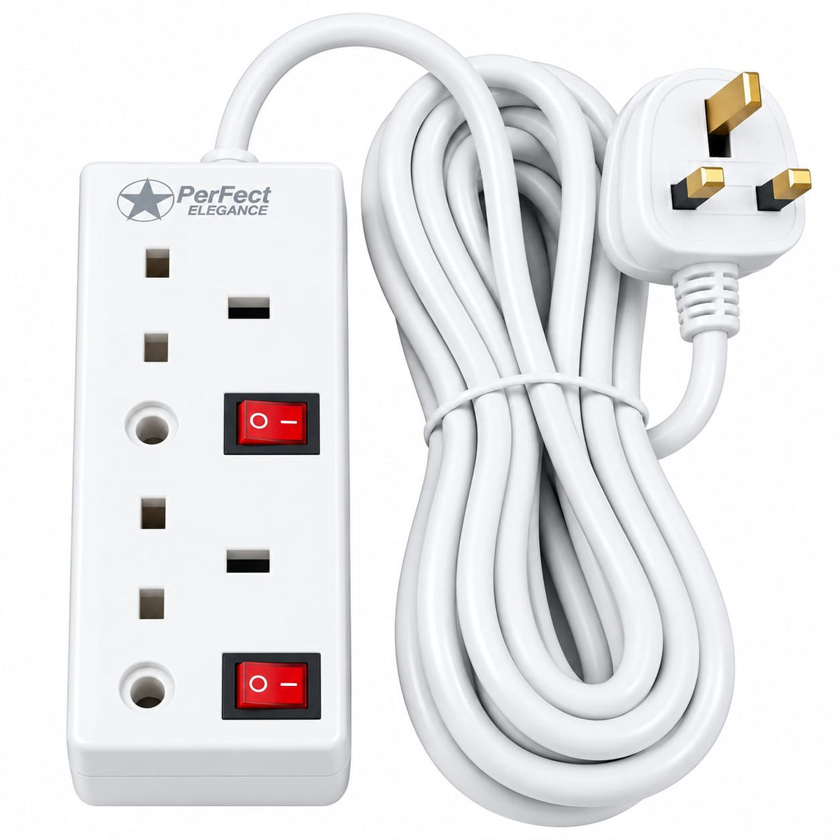 PerFect Elegance 2-Way 5M Extension Socket UK02SL