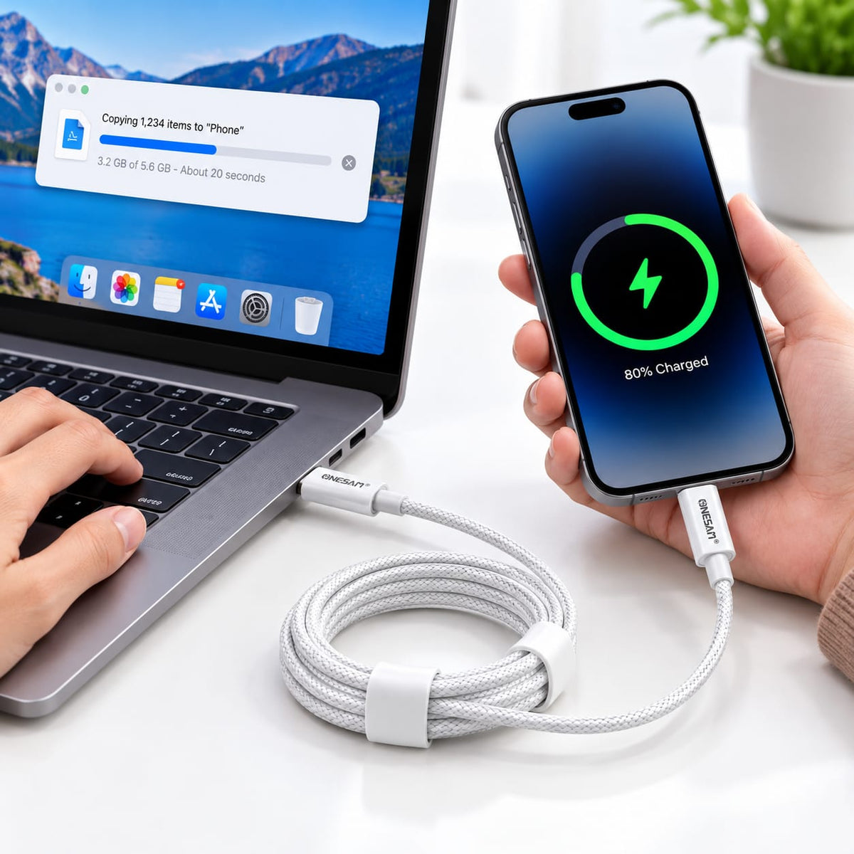Onesam 35W USB-C to Lightning Super Fast Charging Data Cable 2M CA52