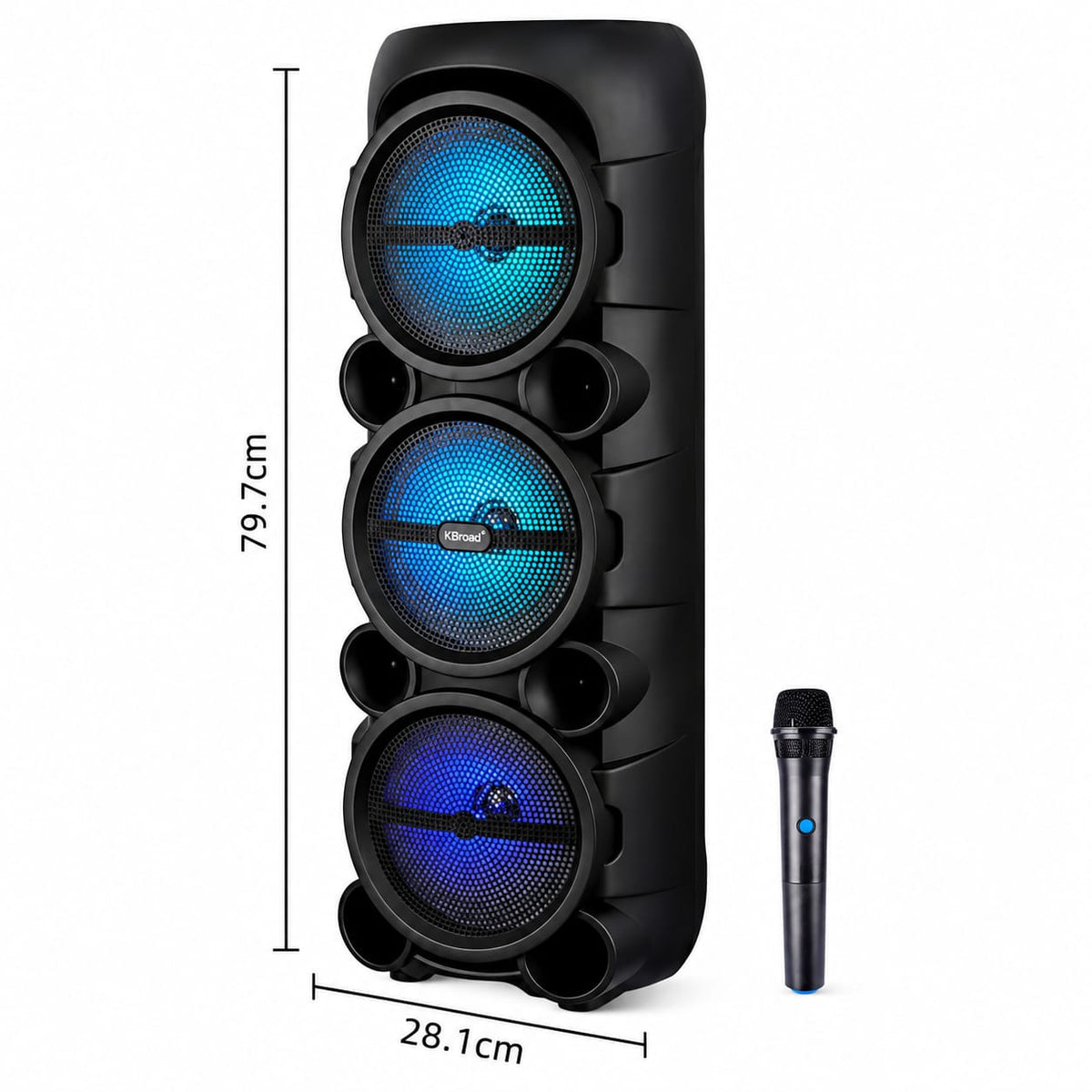 KBroad Portable Wireless Bluetooth Speaker with Microphone – KTS-2185
