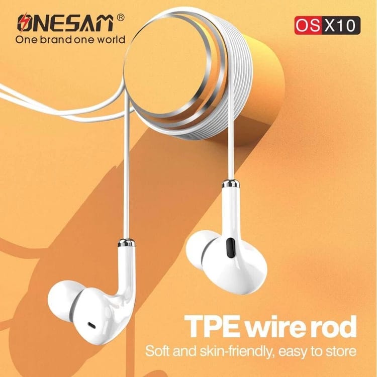 Onessm Lightning Wired In-Ear Earphones with Microphone X10