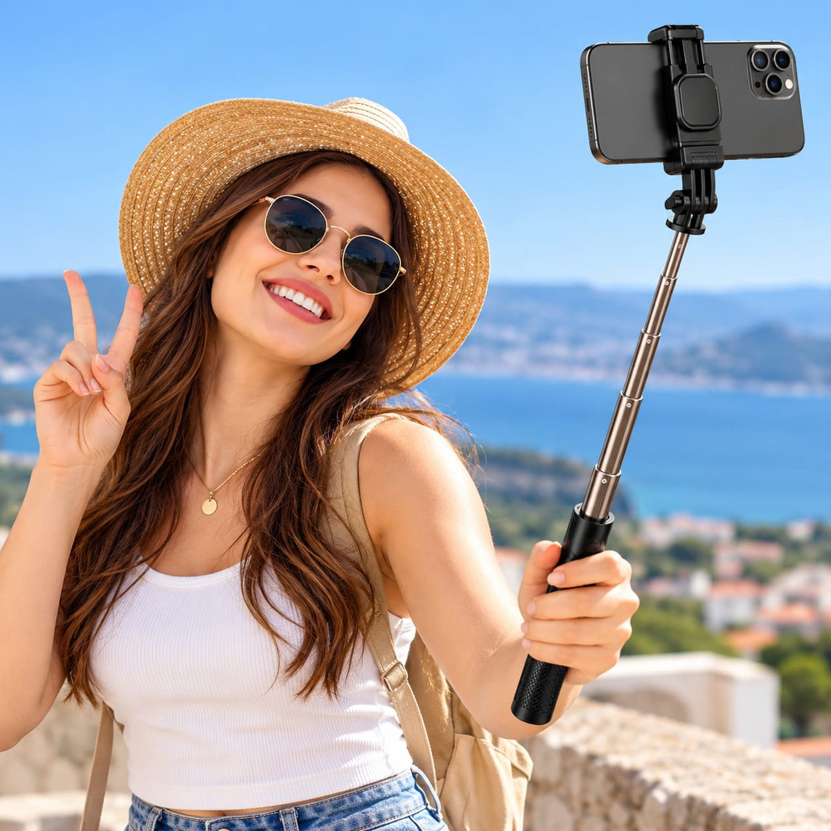 R7-L Extendable Selfie Stick with Tripod Stand – 170cm