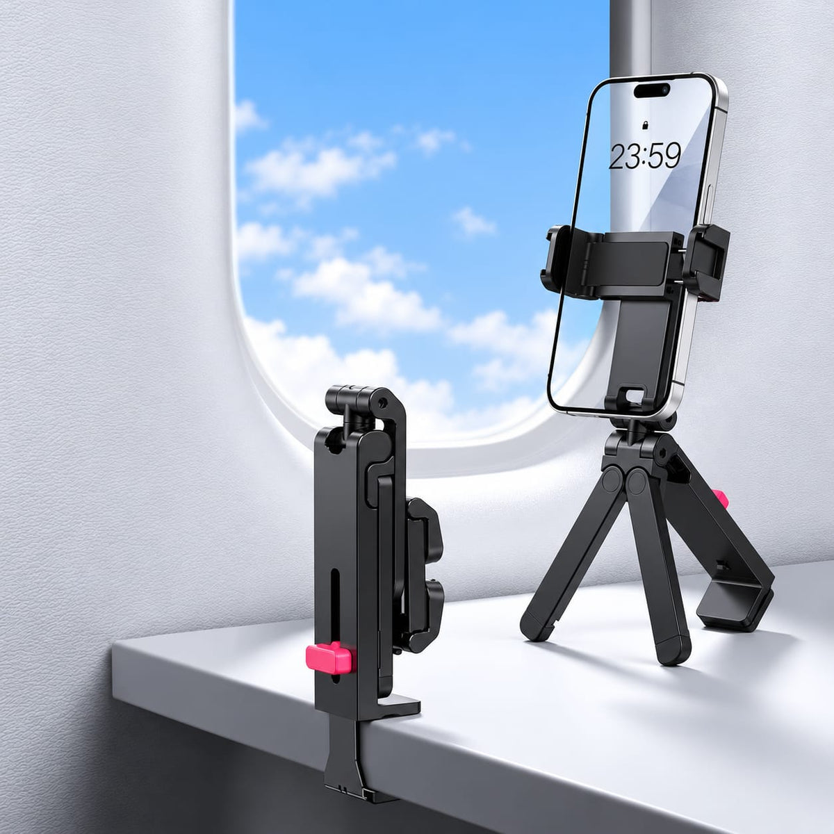 Collapsible Telescopic Mobile Phone Holder with 360° Rotation S628