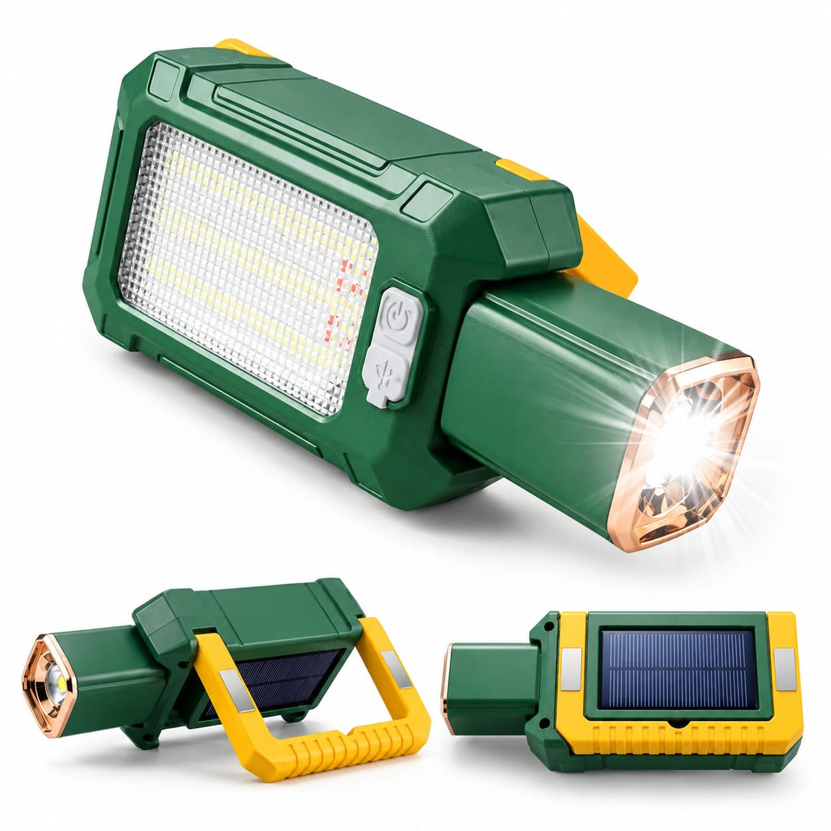 Multifunctional Rechargeable LED Flashlight with Solar Charging PH-299